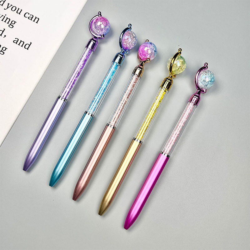 Stylo à bille métallique transparent métallique