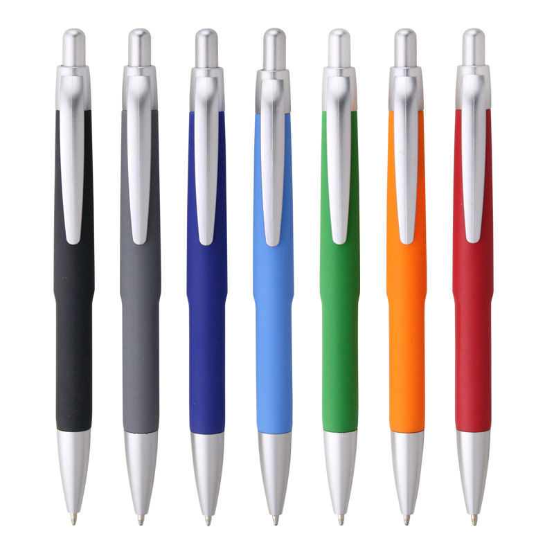 Stylo à billes en métal rationalisé brillant