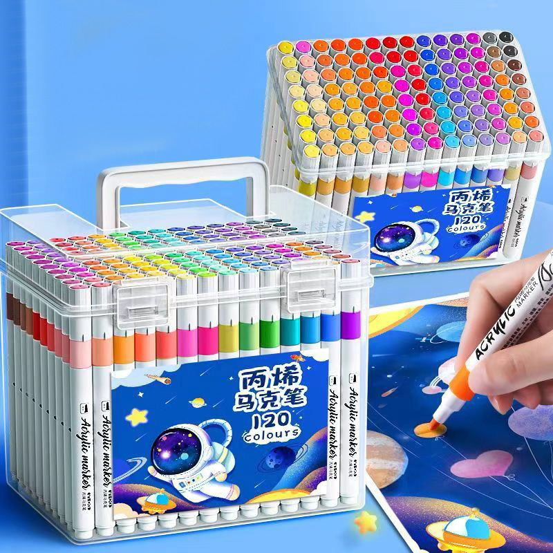 Stylo de marqueur acrylique sans pression coloré